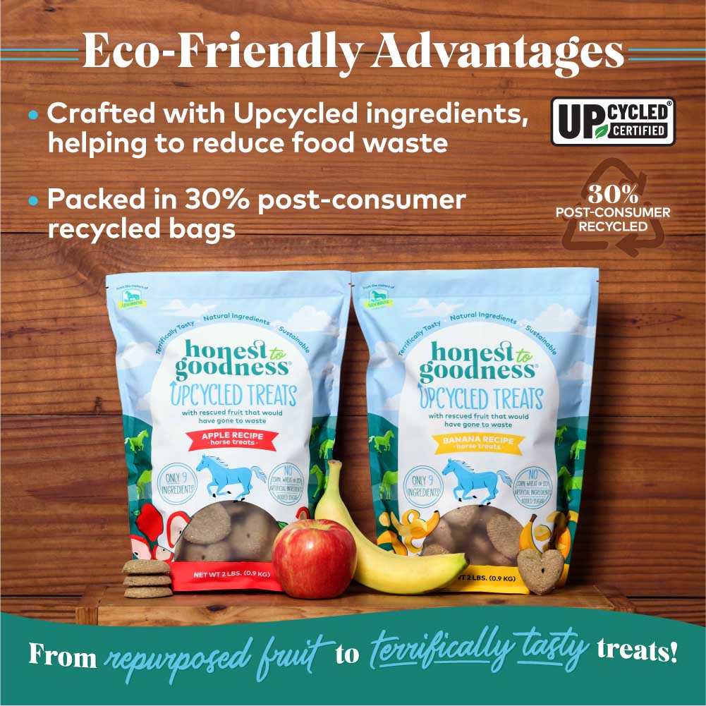 honest to goodness upcycled horse treats – apple