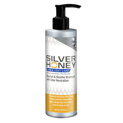 Silver Honey Skin & Coat Care Shampoo 16 fl oz (473 ml) Pump Bottle