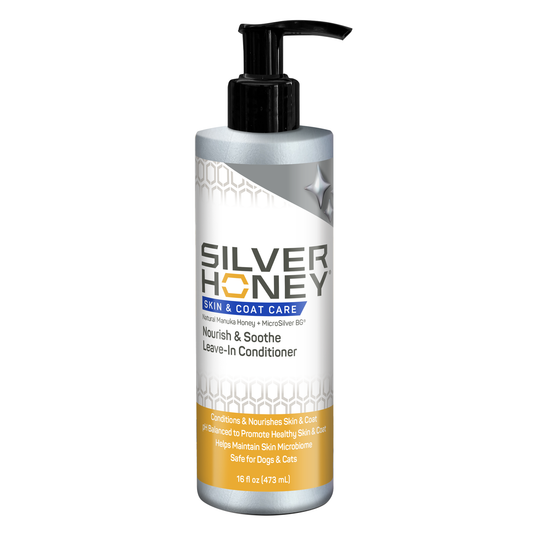 Silver Honey Skin & Coat Care Leave-In Conditioner 16 fl oz (473 ml) Pump Bottle