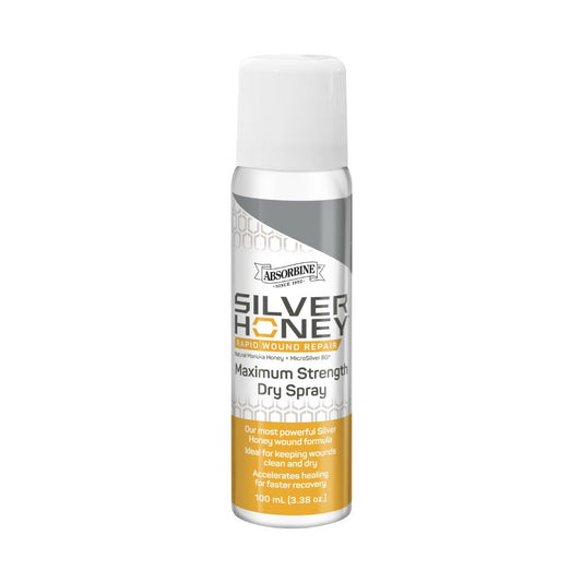 Silver Honey Rapid Skin Relief Maximum Strength Dry Spray 100 ml Canister