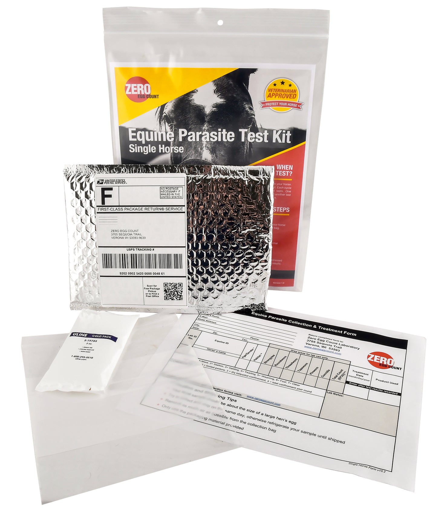 zero egg count equine fecal test kit