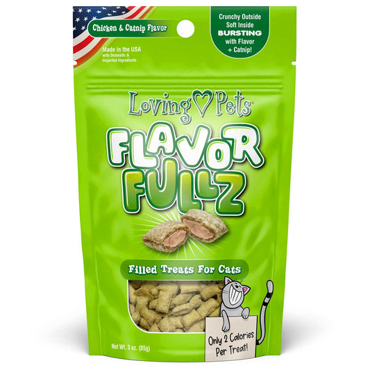 Flavorfullz Cat Treats Chicken & Catnip, 3 oz.