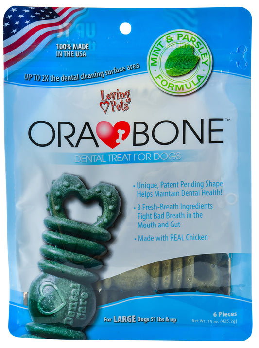 Ora-Bone Dental Treats for Dogs, 14oz lrg