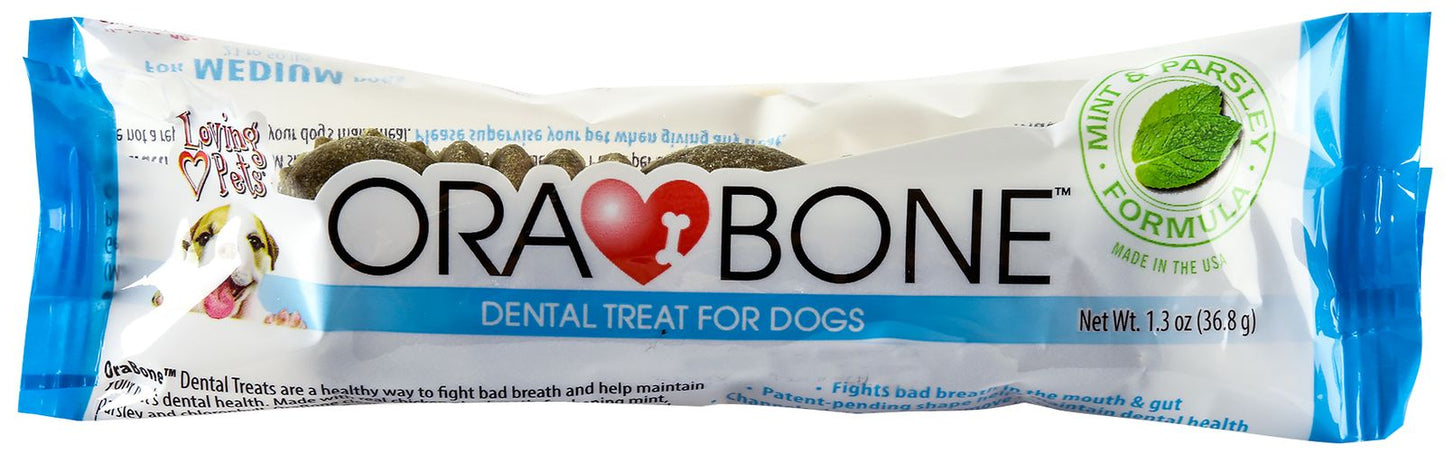 ora-bone dental treats for dogs, medium single
