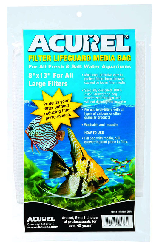 Acurel Drawstring Carbon Filter Bags, 8" x 13"