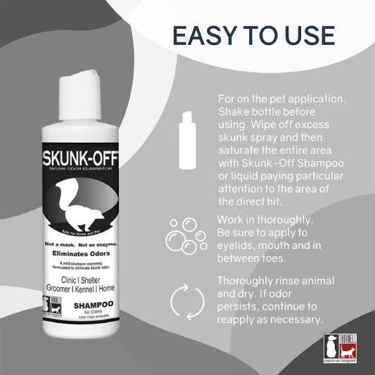 skunk-off  skunk odor eliminator shampoo  8 oz