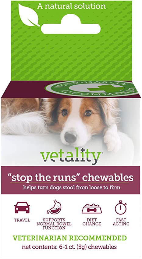 6 ct Vetality Stop the Runs Chewables for Dogs